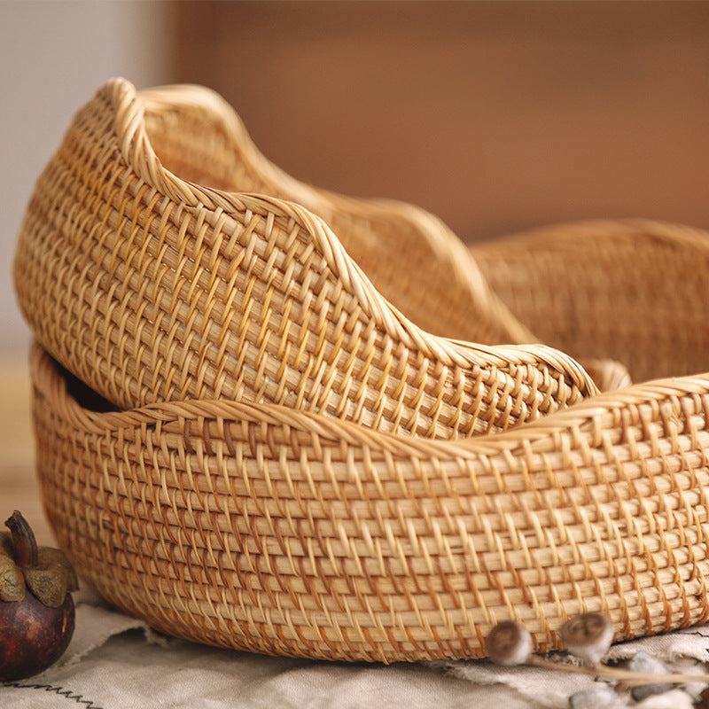 Storage Basket Hand-Woven Basket Bamboo