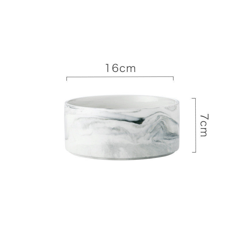 Marbled bamboo tableware