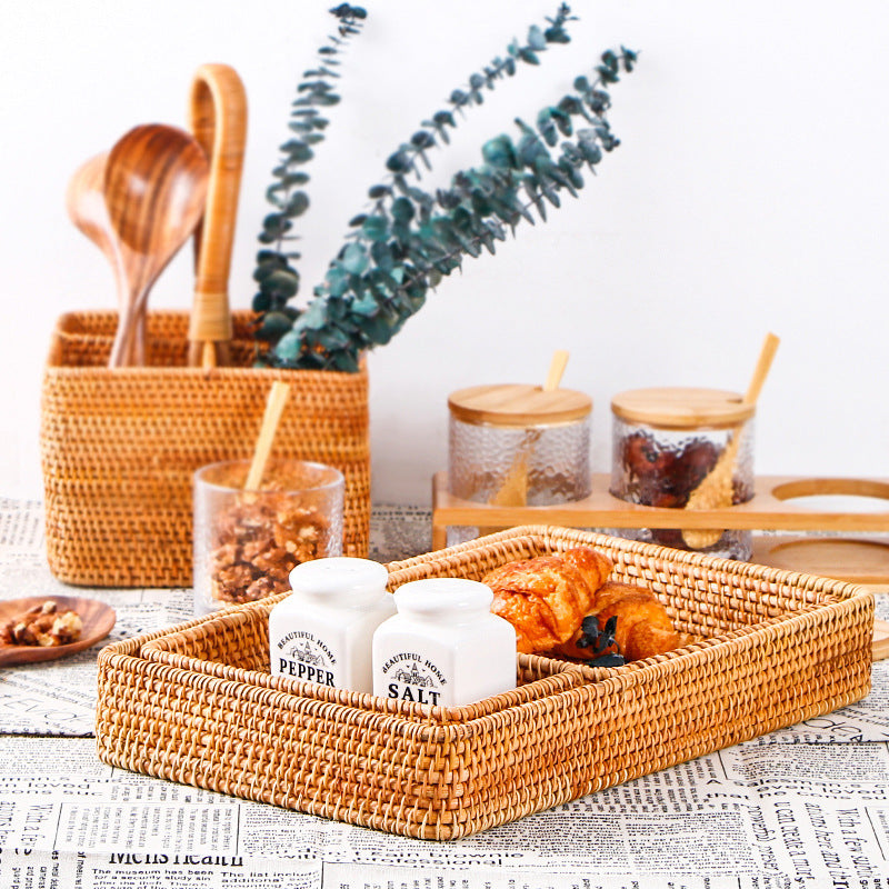 Woven Storage Basket Woven Storage Basket Handmade Rattan