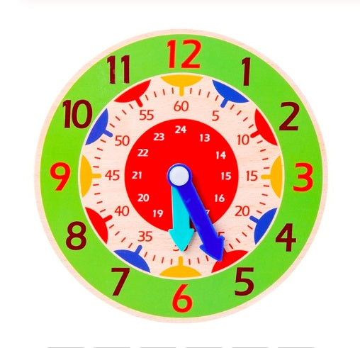 Children Montessori Wooden Clock Toy