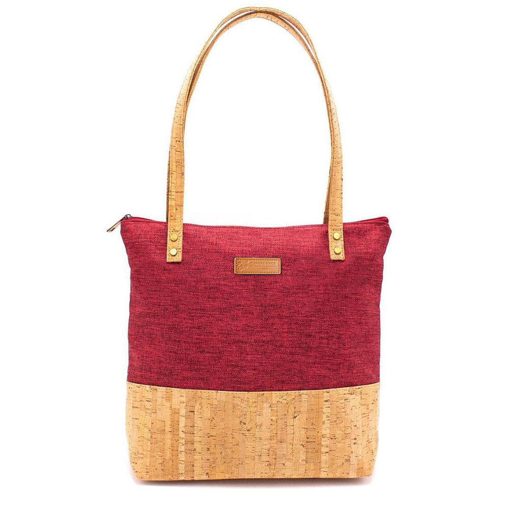 Renewable Material Cork Shoulder Handbag