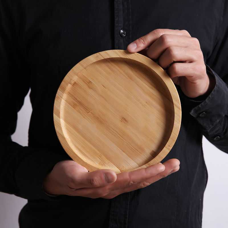 Bamboo Wooden Tray Dinner Plate Tray Wooden Tray Rectangular Household