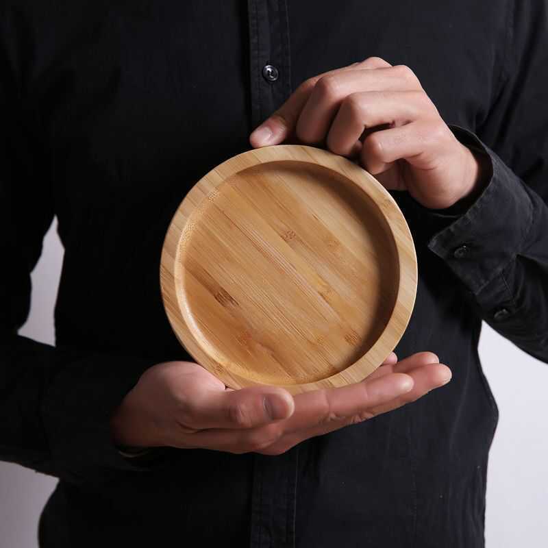 Bamboo Wooden Tray Dinner Plate Tray Wooden Tray Rectangular Household