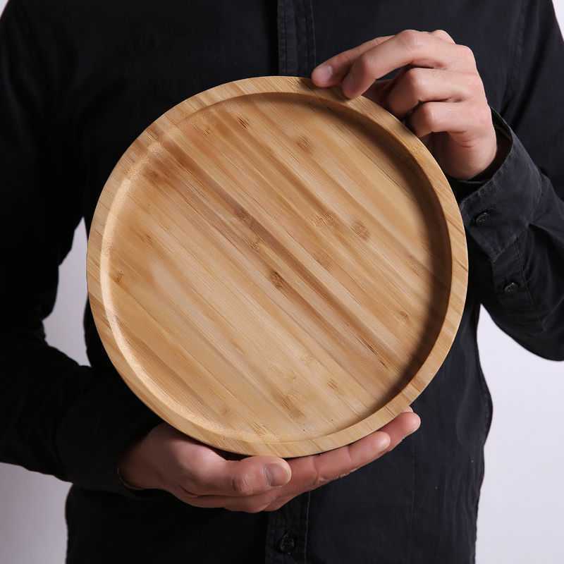 Bamboo Wooden Tray Dinner Plate Tray Wooden Tray Rectangular Household