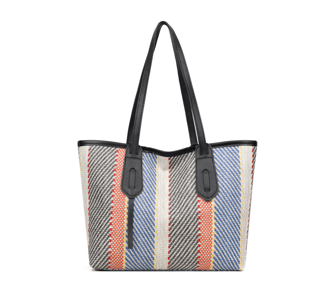 Bag Female Cotton And Linen Stripes Tote Bag Fabric Shoulder Bag