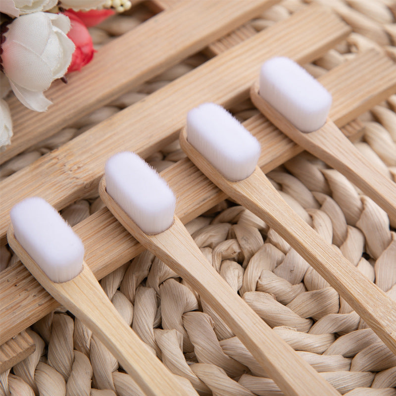 Bamboo handle ten thousand hair toothbrush