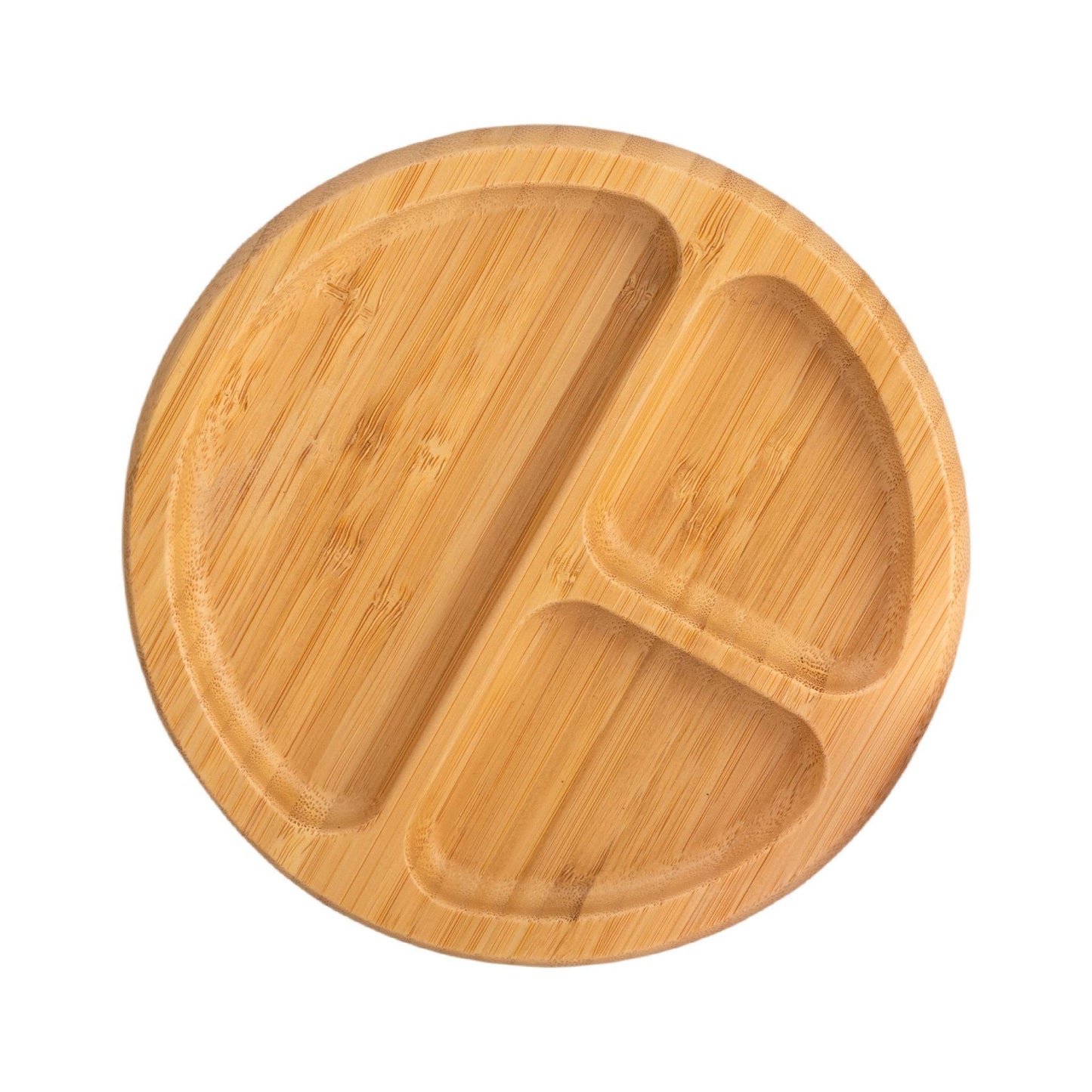 Bamboo Round Compartment Fruit Plate