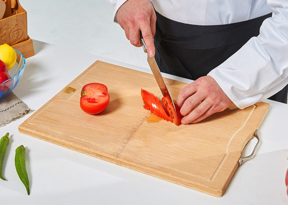 Whole bamboo carbonization process cutting board