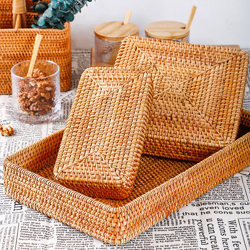 Woven Storage Basket Woven Storage Basket Handmade Rattan