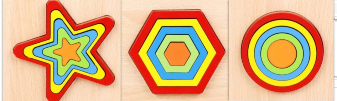 Wooden clock toy