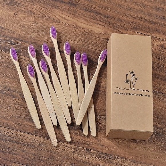 New Design Mixed Color Bamboo Toothbrush